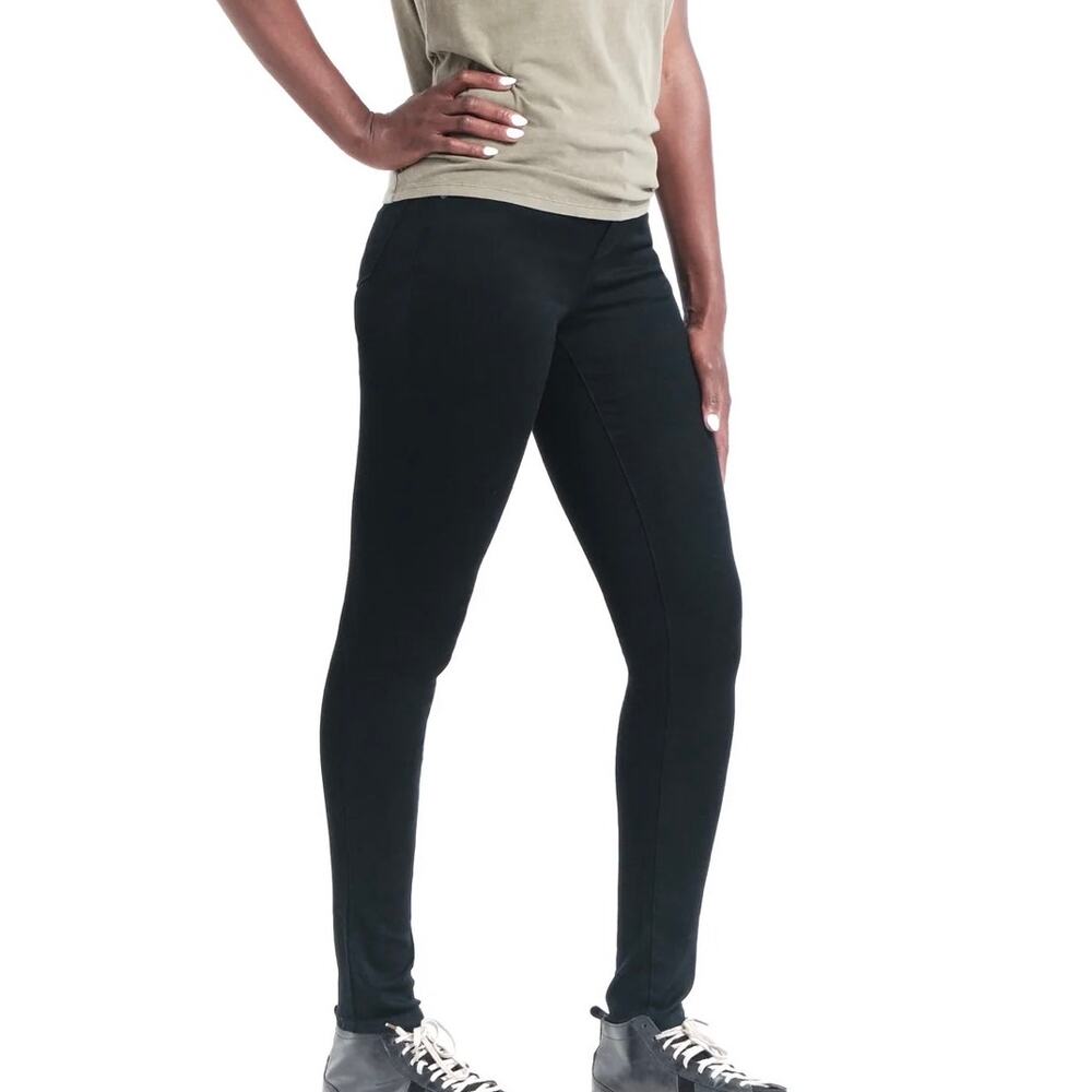 1822 Denim Black Tall Mid Rise Ava Extra Long Butter Skinny Jeans- Size 10 - Picture 3 of 12